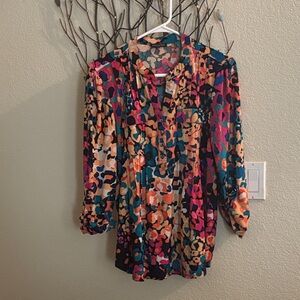 Ava & Grace Multicolor Floral Blouse